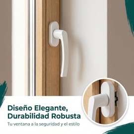 Juego De 2 Manijas Para Ventana Abatible Manija De Bloqueo De Ventana Interior Repuesto Universal Para Ventanas Corredizas Y Abatibles Agarre Ergonómico
