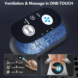 MAKEASY 2025 Upgraded Cooling Car Seat Cover Front Seat, 16 Fans Ventilated Cooling Car Seat Cushion for Car SUV Truck Universal Fit, Black