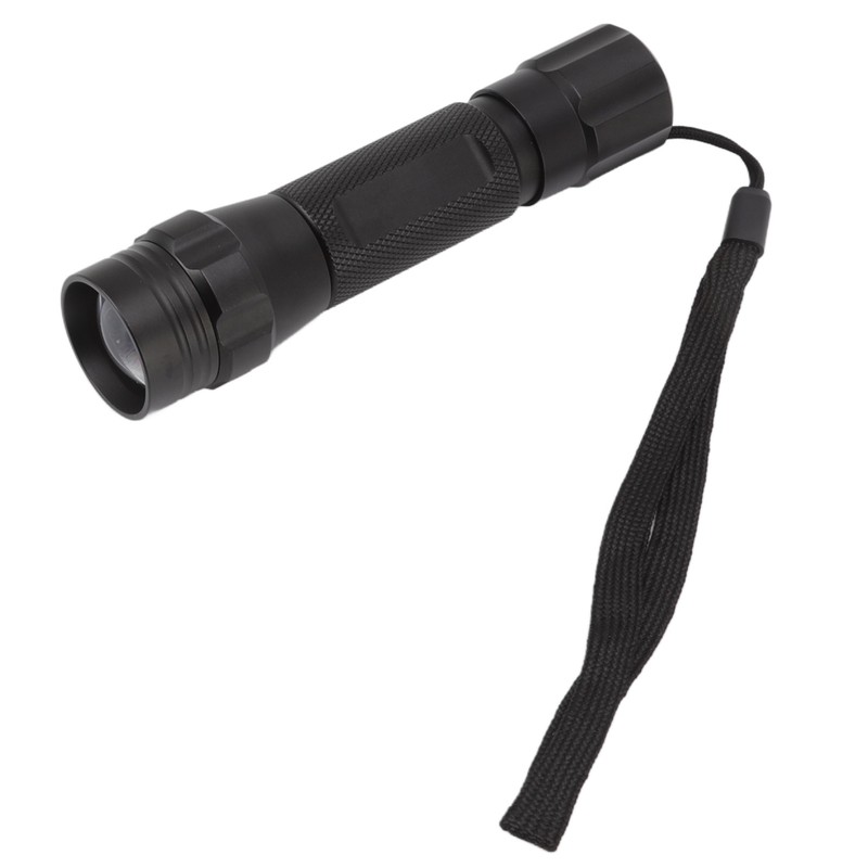 LED Flashlight White Light Battery Powered Aluminium Alloy Retractable Zoom