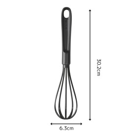Tefal 274659 Whisk, Rounded Form, Nylon Resin, Scratch Resistant, Dishwasher Safe, Epis Whisk