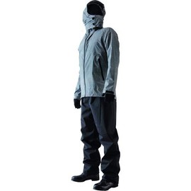 Kawanishi 3523GR-L Rain Suit with Good Visibility ~ Round Hood ~ L Size