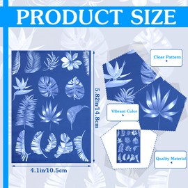 Eersida 60 Sheets Sun Print Paper Kit Cyanotype Paper High Sensitive Nature Solar Activated UV Sun Printing Art Drawing Tool for Kids Arts Crafts DIY Project(4.13 X 5.83 Inch,Light Color)