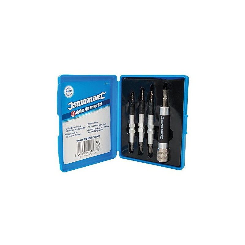Silverline 224511 Quick-Flip Driver Set 4pce 4pce