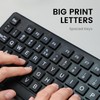 Perixx PERIBOARD-117P Wired PS2 Full Size Keyboard - Big Print