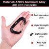 Azarxis 12 kN Carabiner Clips, 4 Pack Heavy Duty Carabiners