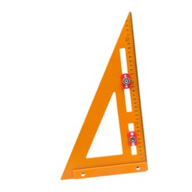 WeiLaiKeQi 2 in 1 Triangle Ruler Woodworking Square Protractor, High Accuracy Measuring Layout Tool for Workshop Carpenter Drill, 220mmx380mm