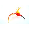 Kolibri hängend -Glasfigur-al-3 -rot-orange
