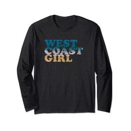 Pacific Ocean Beach – West Coast Girl Langarmshirt