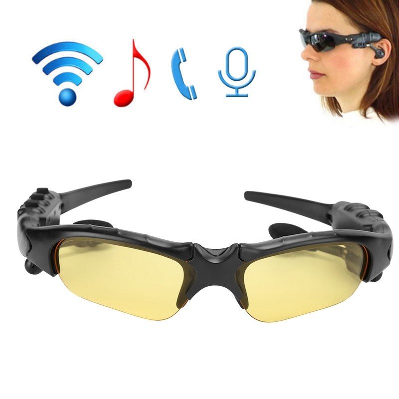 Bluetooth 5.0 Sunglasses Solar Power Wireless Glasses Headphone Headset Stereo