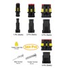 Taoluwin Waterproof Electrical Wire Connector, 352PCS Male and Female Wiring