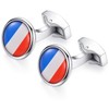HONEY BEAR National Flag Cufflinks Italy Spanish French Germany for