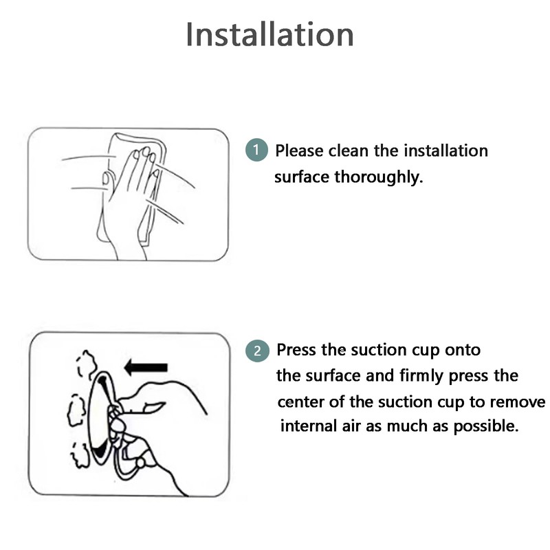 AQUANEAT 20 Pack 0.8/1.2 Inch Double Sided Suction Cups for