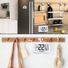 FISHTEC Electronic Refrigerator Thermometer - Triple Hanging System: Hook, Holder,