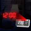 Projection Alarm Clock 360 Degree Flexible Adjust Creative LED Mirror