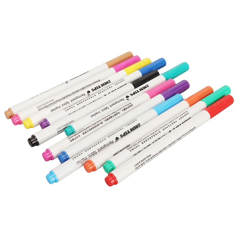 12pcs Disappearing Ink Pen Colorful Write Smoothly DIY Water Erasable