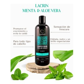 Shampoo Caballo Lacrin Aloe Vera Menta 500