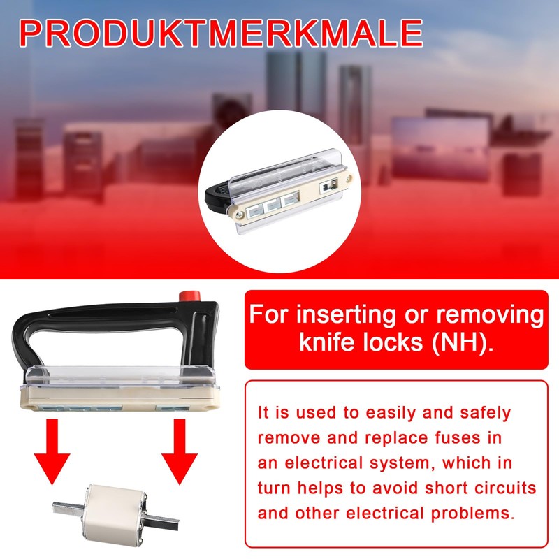 Snap On Handle, for NH000 to NH4 Universal Handle, Compatible
