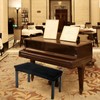 SINOSSO Soft Velvet2-Person Piano Bench Cover, (27.5"- 36.5") Lx (12"-