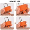 4 Pcs Suitcase Locks with Keys, Small Padlocks Luggage Locks