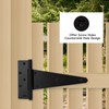HOME MASTER HARDWARE 10 Inch T-Strap Heavy Duty Black Hinges
