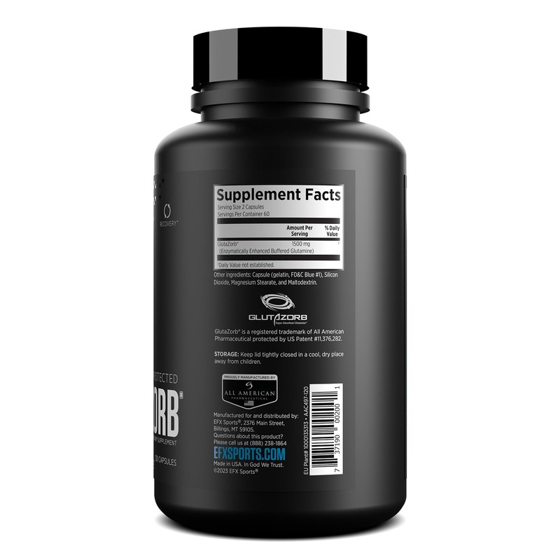 EFX Sports Training Ground Glutazorb Caps | Highly Concentrated, pH