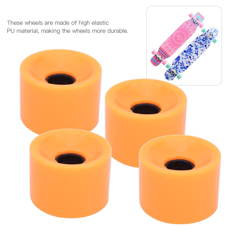 4PCS/Set Skateboard High Elastic Colorful PU Wheel Accessory for Most