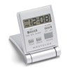 Westclox Travelmate LCD Travel Folding Alarm Clock 5", Silver