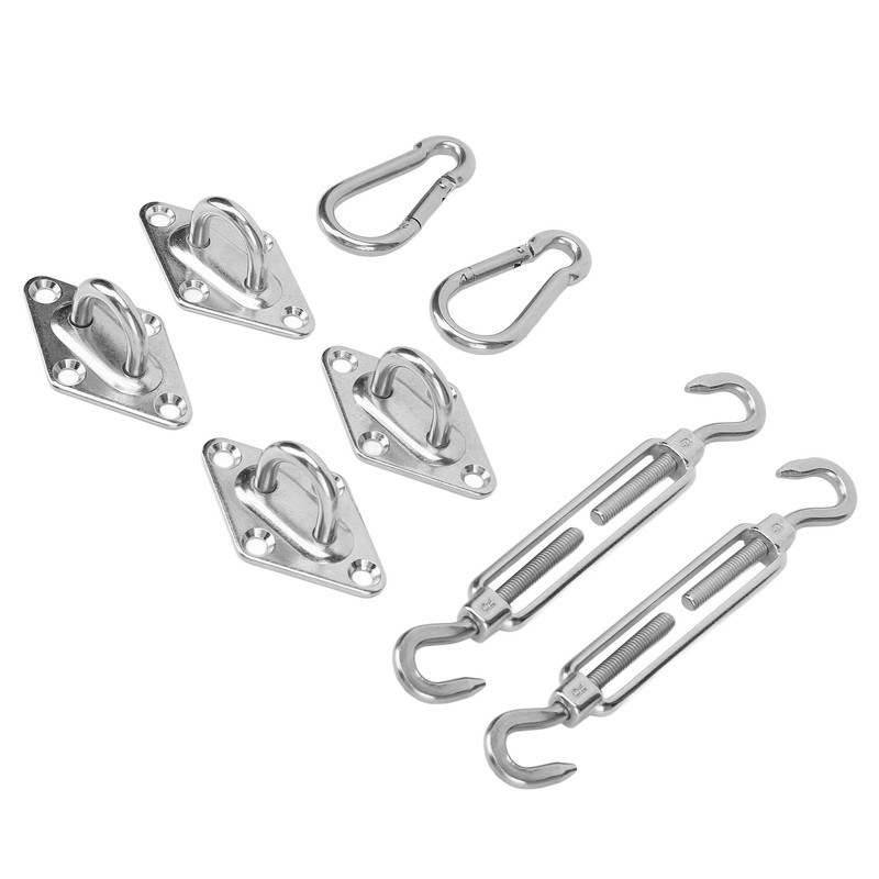 Sun Shade Sail Hardware Kit Sturdy Structure Stainless Steel Sunshades