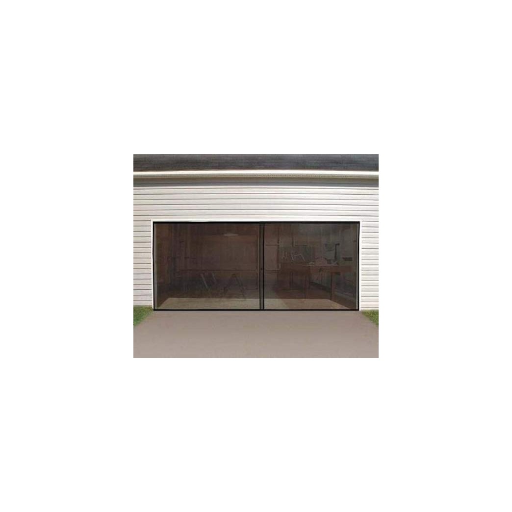 Anaconda Double Garage Door Screen, Black, 16' W x 7' H