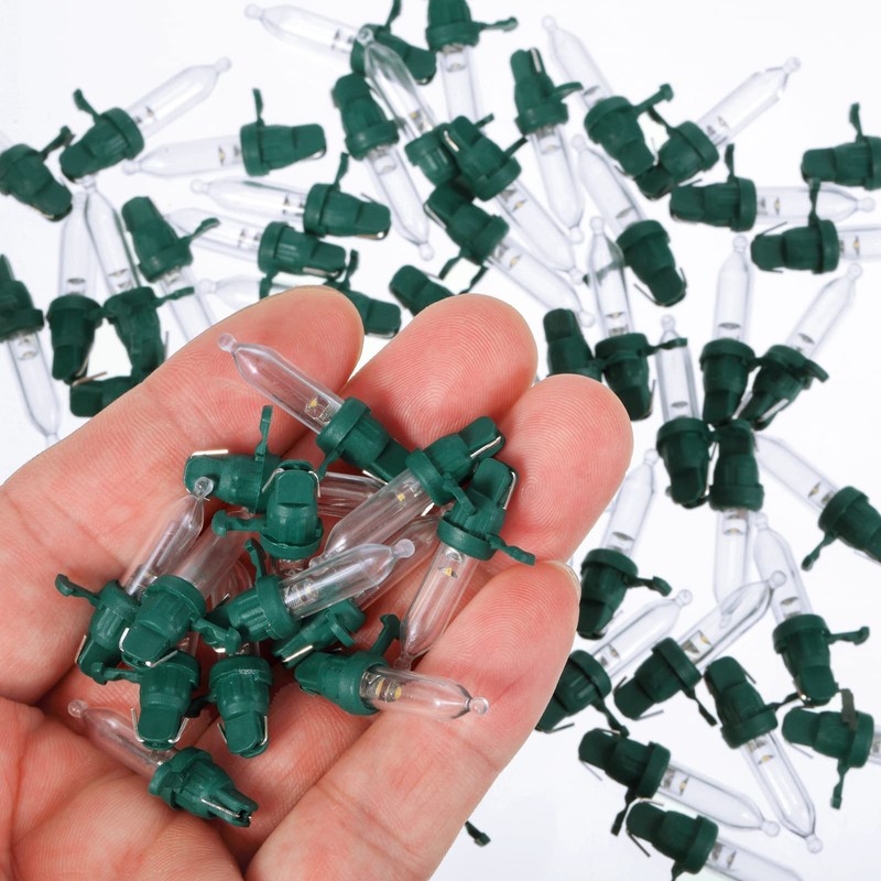 60 Pcs Christmas LED Replacement Bulb Mini Wide Angle LED