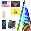 Ehaho 1 Pack 1FT Whip Lights,LED Whip Light with App