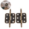 Dophee 2Pcs 35x70mm Antique Bronze Iron Crown Head 6 Holes