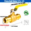WHK 10 Pack 1/2" Press Propress Ball Valve Pro Press