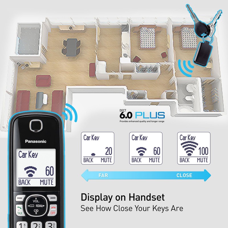 PANASONIC KX-TGA20B 200-Yard Key Detector