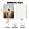 bitCNY Jesus and Lamb Christian Spiral Notebook, Jesus Religious Journal,