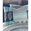 Levtex Home Chandra Twin Quilt Set, Patchwork, 100% Cotton, Indigo,