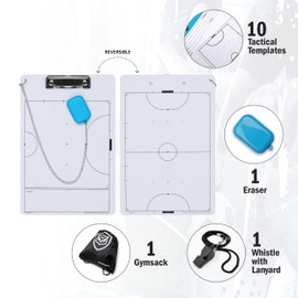 WISEPLAYERFC Futsal Tactical Board for Futsal Trainer Tactics Board with Whistle and Bag