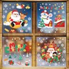 Christmas Window Stickers,4 Sheets 178PCS,Christmas Window Sticker,DIY, PVC Static Snowflake