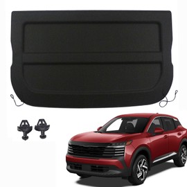 for 2025 2026 Nissan Kicks Cargo Cover for 2026 Kicks Accessories Rear Trunk Shade Non-Retractable Trunk Cover Rear Parcel Shelf Finisher(NOT for Kicks Play)