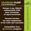 Reptiles-Planet Vivarium Pump for Waterfall Terrarium, 280L/H, 4W, 4.2 cm