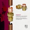 Everflow DDDV0034 3/4" Nominal Size No Lead Straight Union with