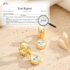 Chunky Gold Earrings for Women Dangle Drop Hoop Earring With