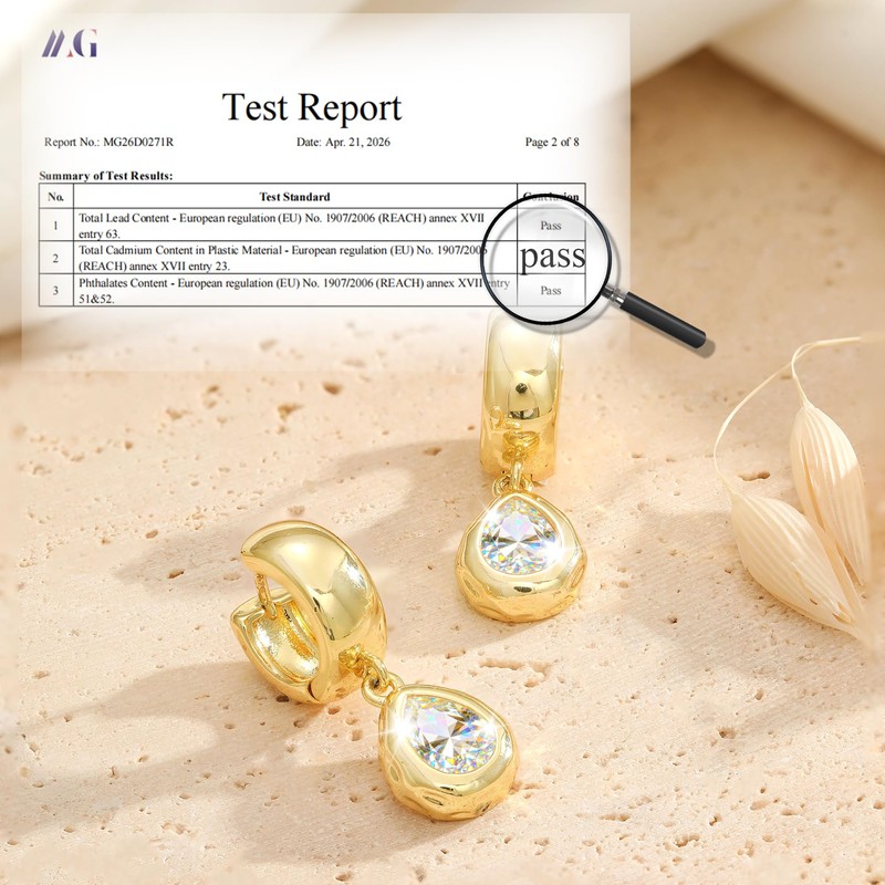 Chunky Gold Earrings for Women Dangle Drop Hoop Earring With