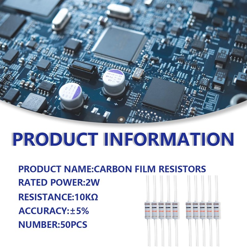 Innfeeltech Pack of 50 2W 5% Tolerance 10KΩ Carbon Film
