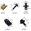 52 PCS Car Screws and Bolts,Undertray Screws,Auto Body Fender Screws,Car