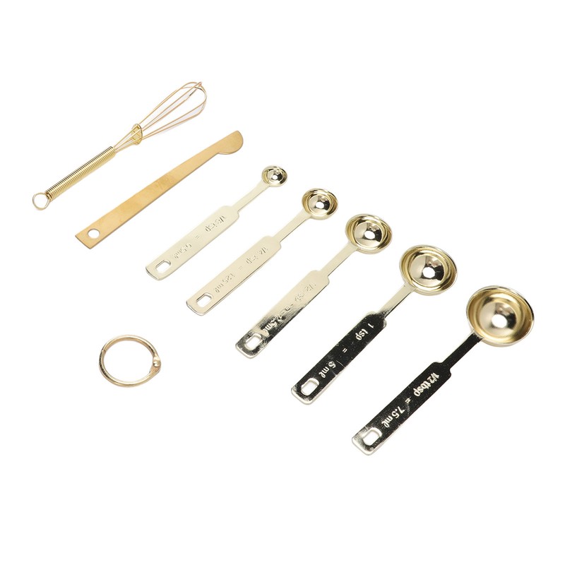 Measuring Spoons 7 in 1 Stainless Steel Stackable Design Multifunction