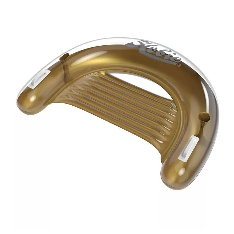 Hobie Crescent Lounger Gold Float With Cup And Phone Holder,