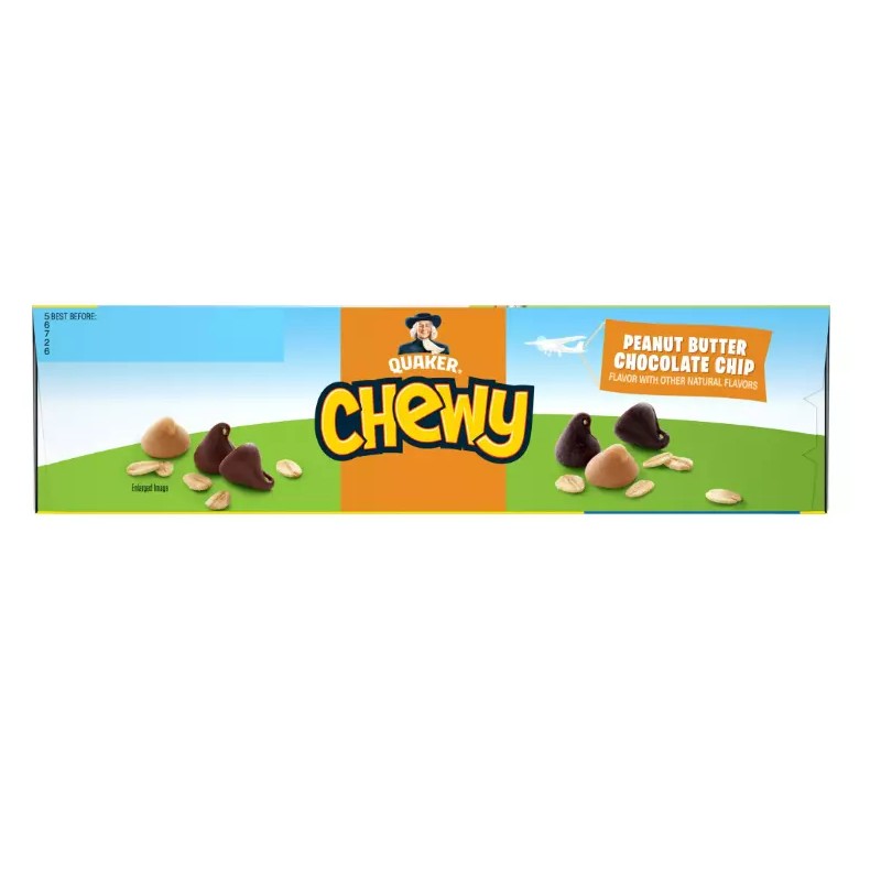 Quaker Chewy Granola Bar, Peanut Butter Chocolate Chip Flavor, 18