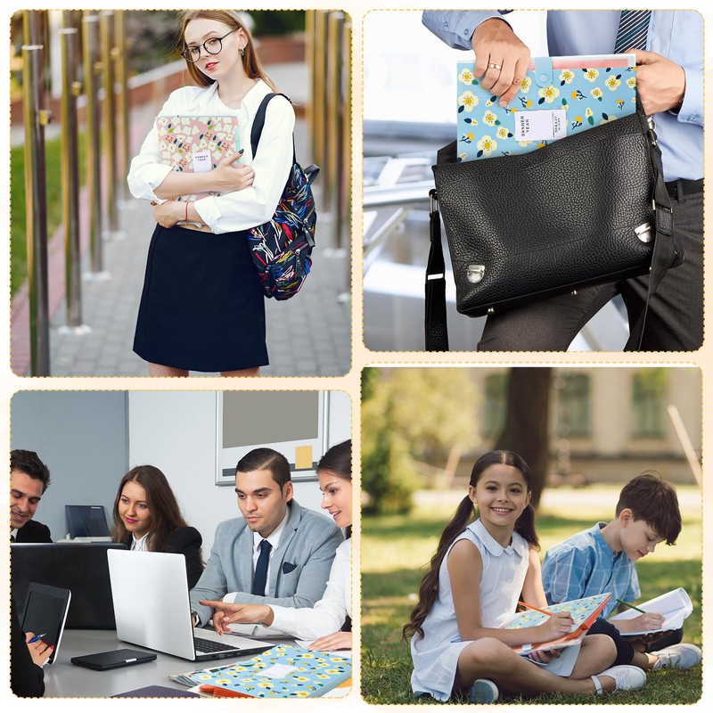 Candcamp 2 Pack A4 Expanding File Folders, Plastic Document Organizer