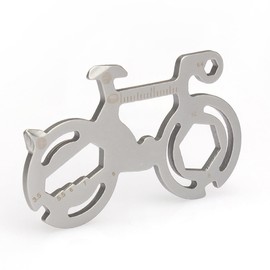 Gorise Multitool Fahrradwerkzeug 12-in-1 Fahrrad Multischlüssel Werkzeug Schlüsselanhänger Für Mountainbikes, Wandern, Camping